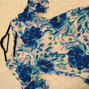 LULA TOP Pink Tropics Tint Sweet Pea XL Lilly